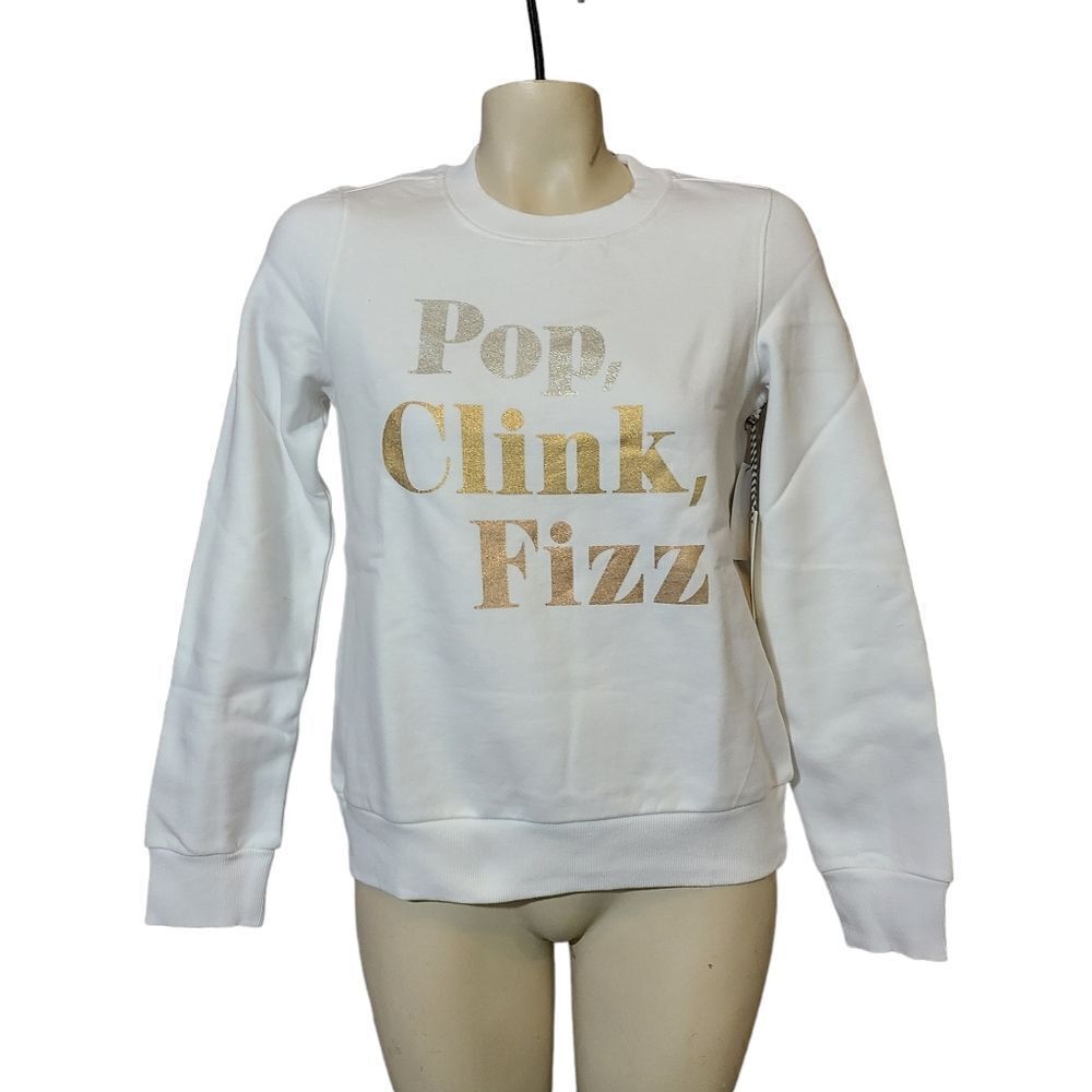 1901 Pop, Clink, Fizz Holiday Sweatshirt SIze XS‎